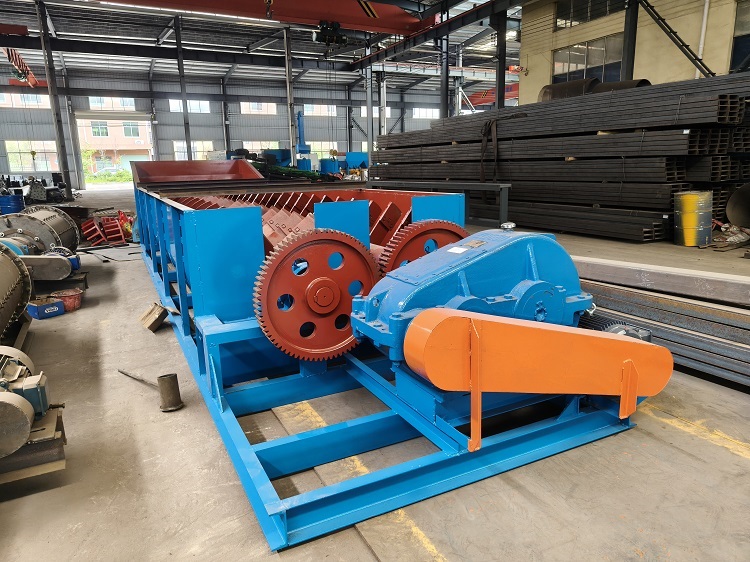 Double spiral ore washer for high capacity ore washing