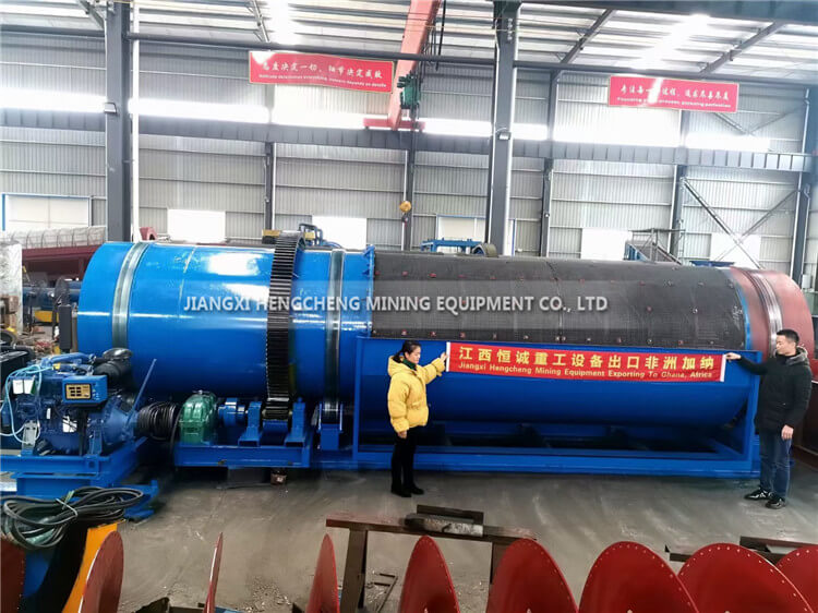 100tph gold washing plant exported to Ghana day 1