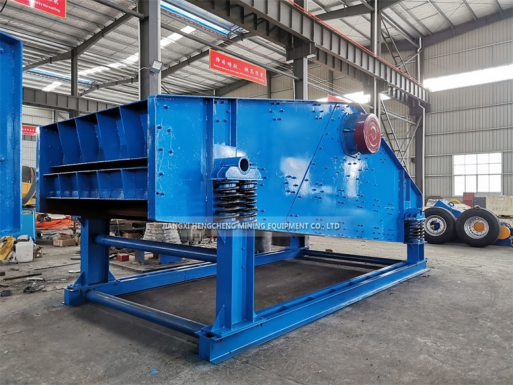 Linear vibrating screen machine for mining and mineral processing