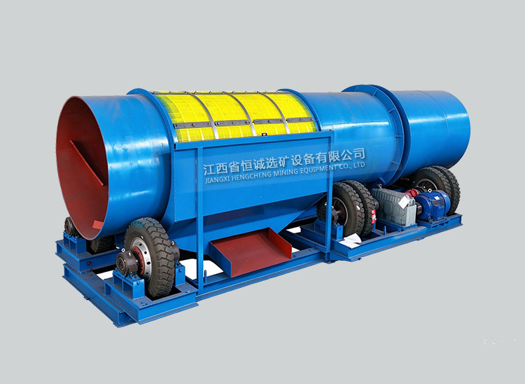 Clay washing and screening machine for sticky ore processing