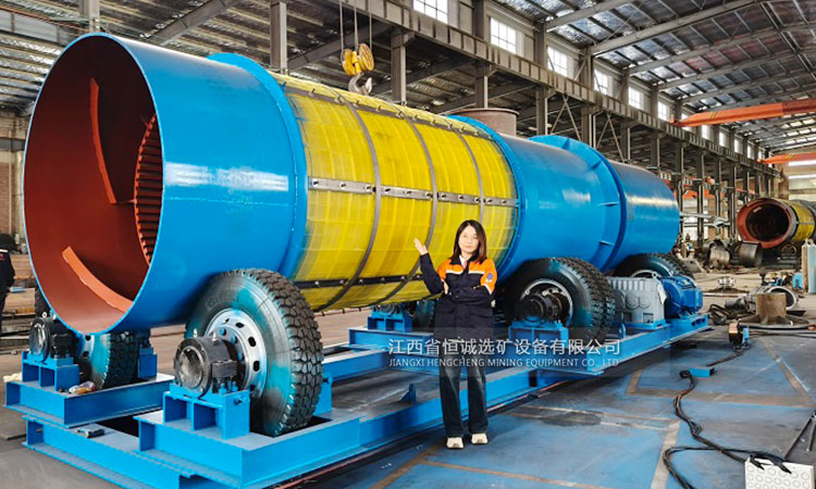Clay washing and screening machine for sticky ore processing