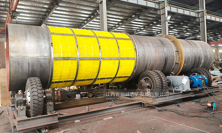 Clay washing and screening machine for sticky ore processing